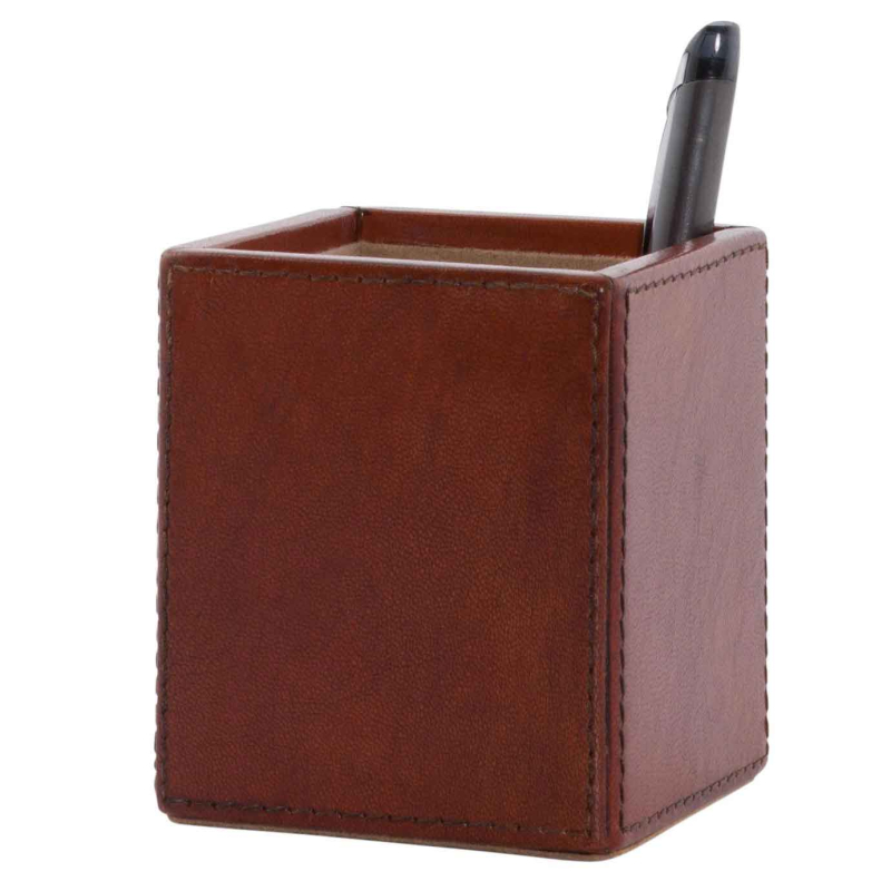 Preview: Manhattan Stiftebox aus Leder von Flamant