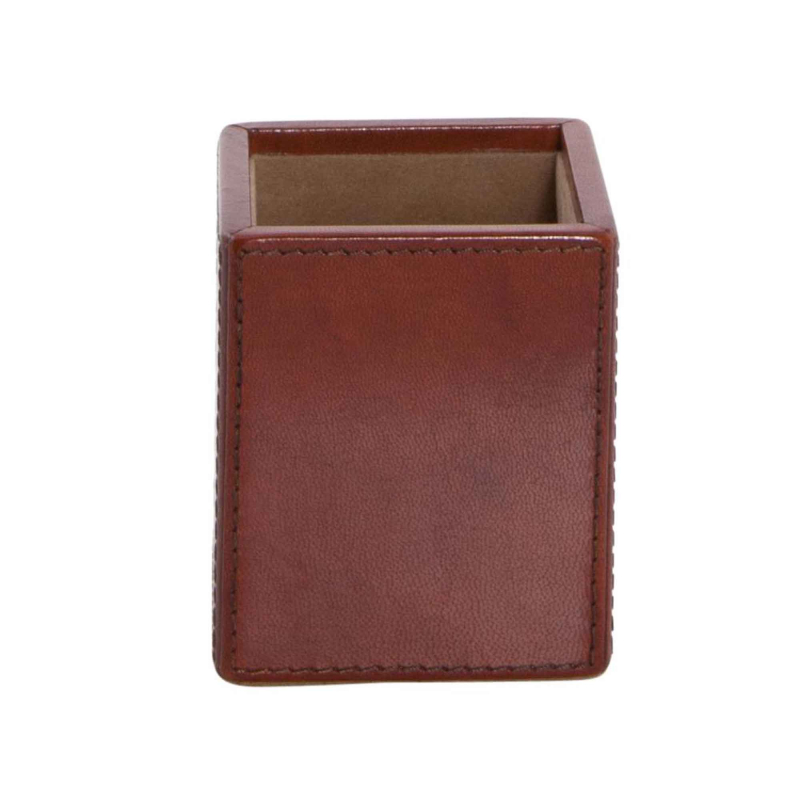 Preview: Manhattan Stiftebox aus Leder von Flamant