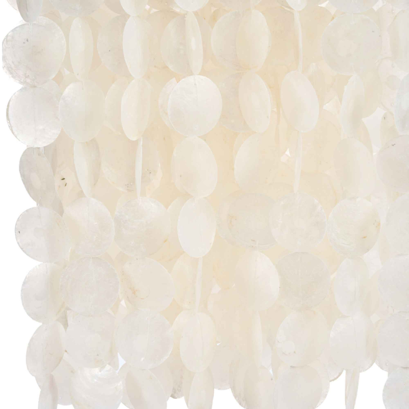 Preview: Moonlit Whisper Kronleuchter – sanftes Lichtspiel aus Capiz-Muscheln