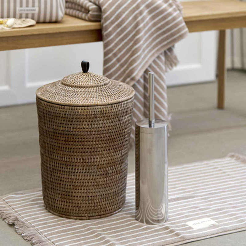 Preview: Norah Abfalleimer aus Rattan - Höhe 43 cm - von Lene Bjerre