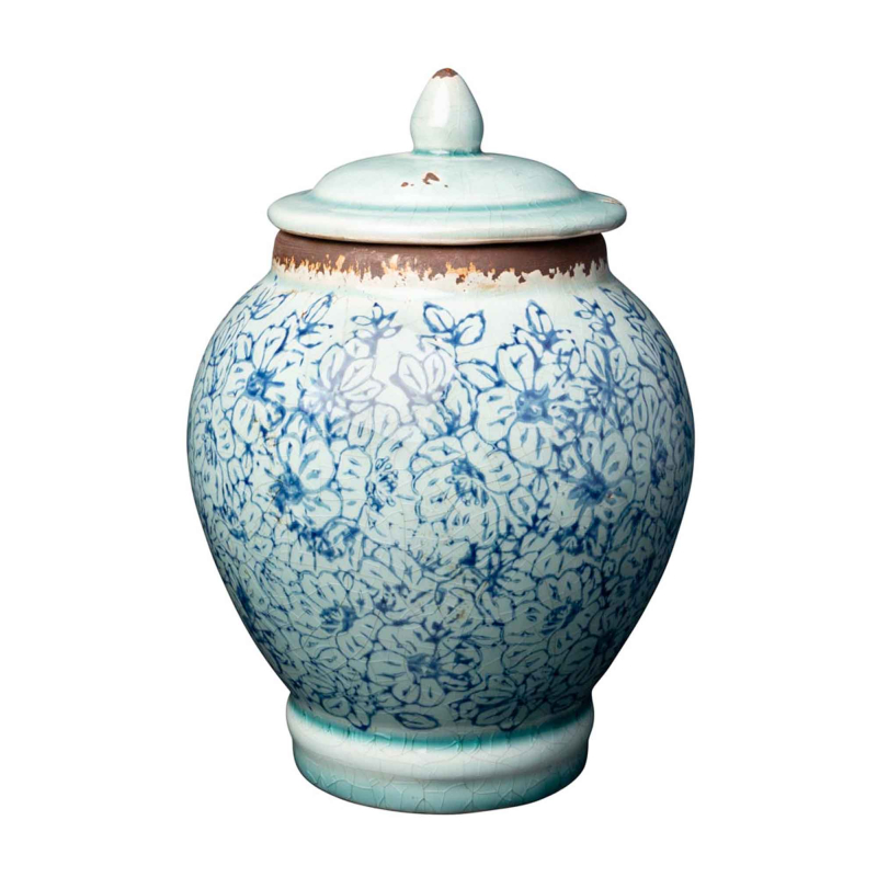 Topf Fleurie Bleu - Höhe: 18 cm