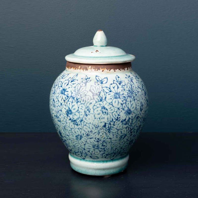 Preview: Topf Fleurie Bleu - Höhe: 18 cm