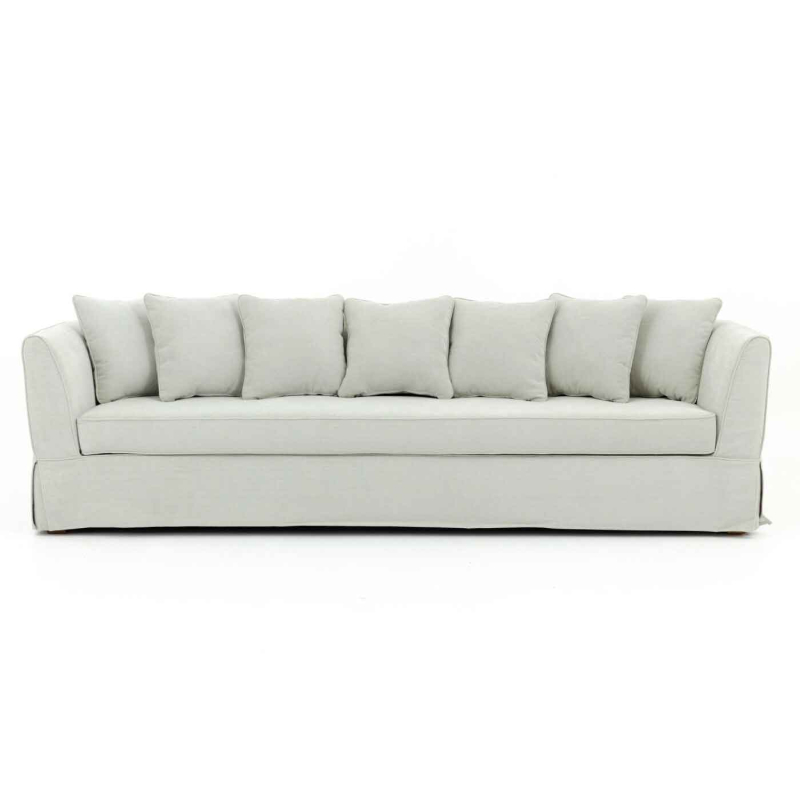 Sofa Roxana von Flamant mit Husse aus Leinen