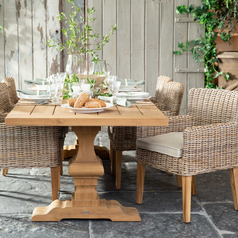 Preview: Teakholz Tisch Lina von Flamant - 240 oder 280 cm lang