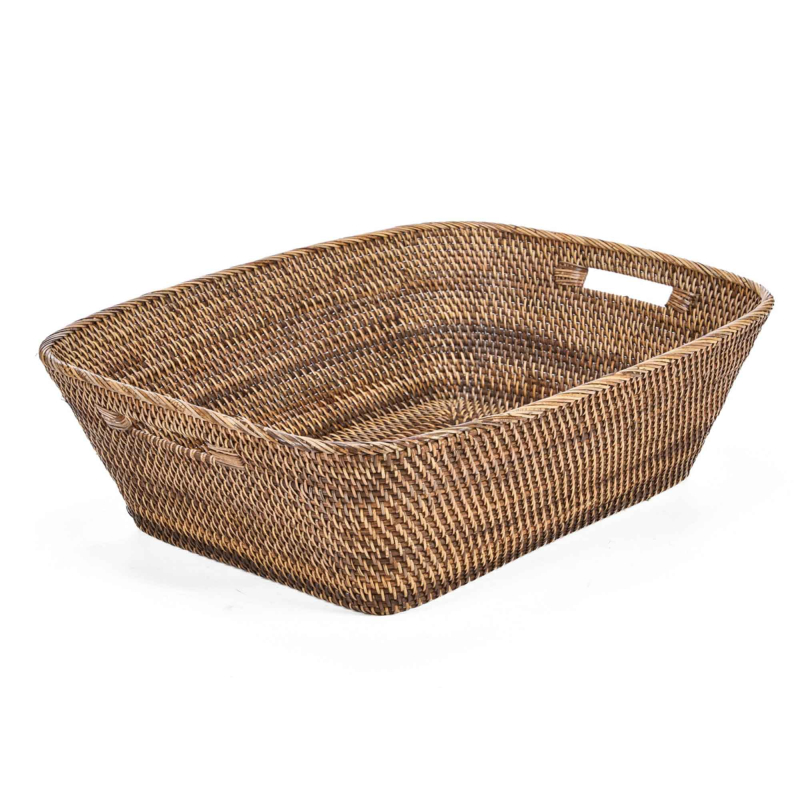 Hannah Laundry Basket aus robustem Togo-Rattan - 2 Größen