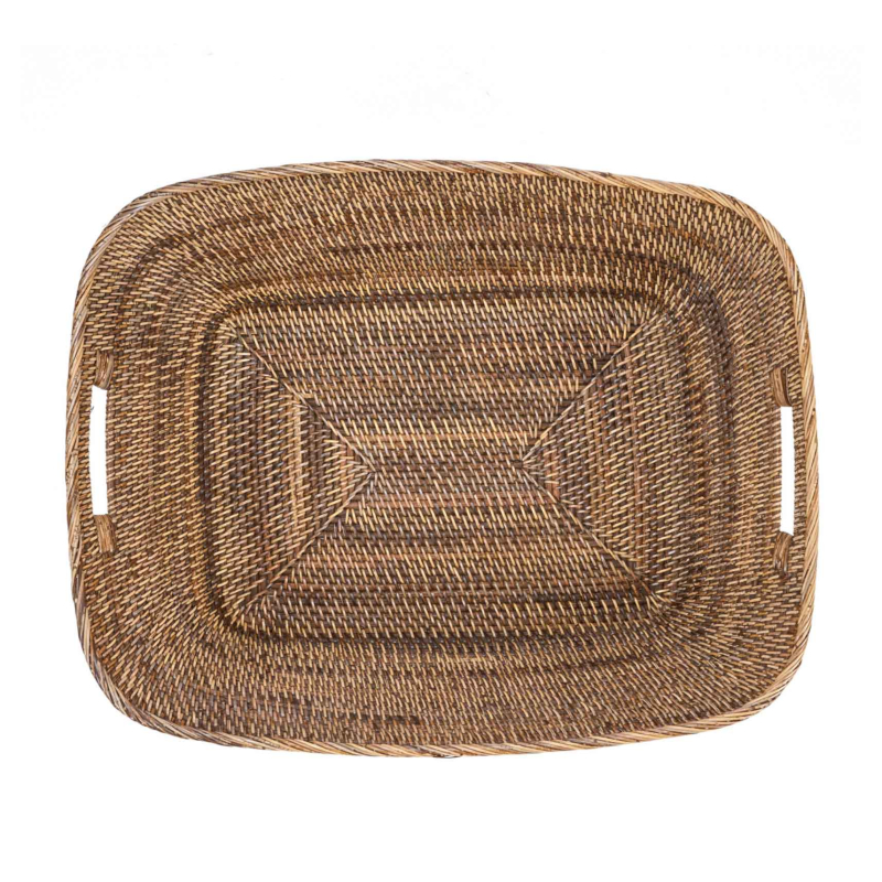 Preview: Hannah Laundry Basket aus robustem Togo-Rattan - 2 Größen