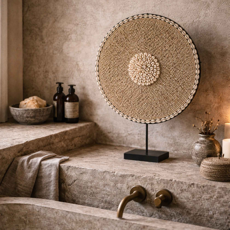 Shell Guadeloupe – Dekorative Deko auf Stand