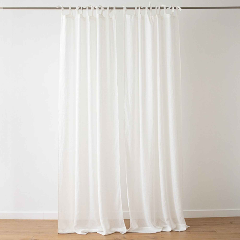 Preview: halbtransparenter Leinenvorhang aus feinem Garze-Leinen