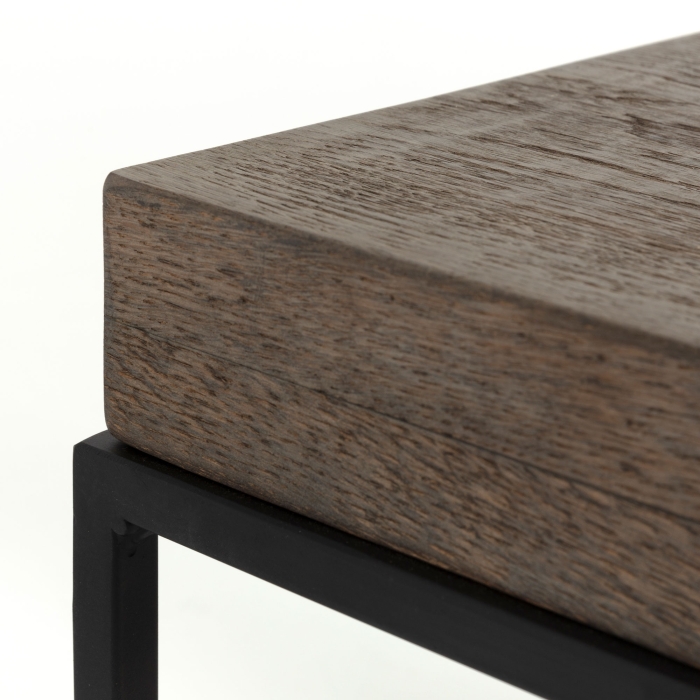 Coffeetable Urban aus Eiche und Eisen von Flamant