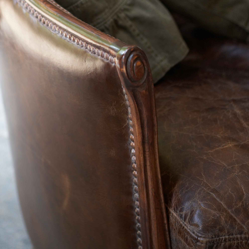 Melbury - Clubsessel aus Vintageleder von Flamant