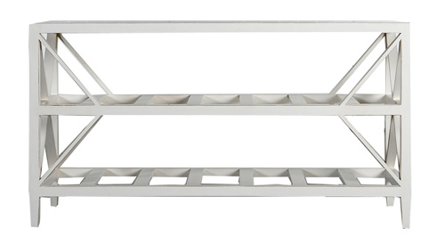 Konsole Architect/Eifel aus Pinie in weiß - 120 x 45 x 64 cm