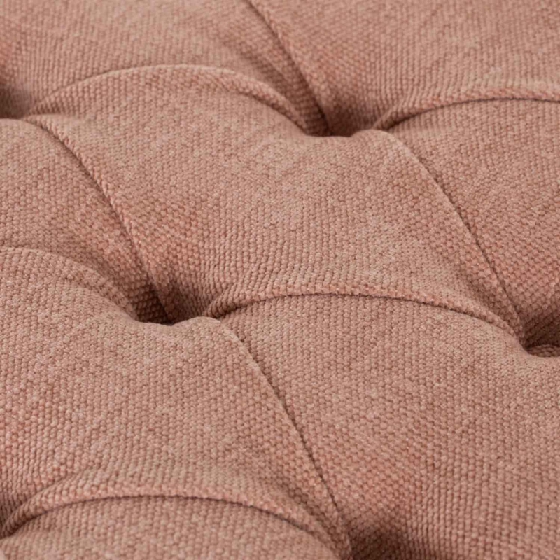 Bank Arezzo mit Knopfpolsterung in Leinen - Flamant