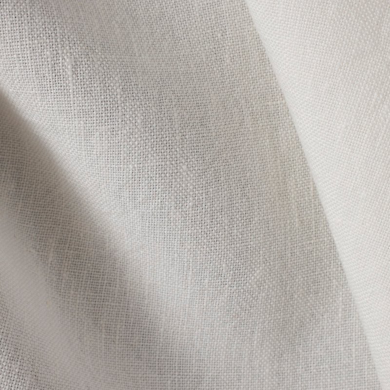 Preview: Castellino Maché Elfenbein drapiert – Leinenstoff von C&C Milano