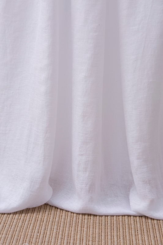 Ciondolino Optisch weiß Detail – Leinenstoff von C&C Milano