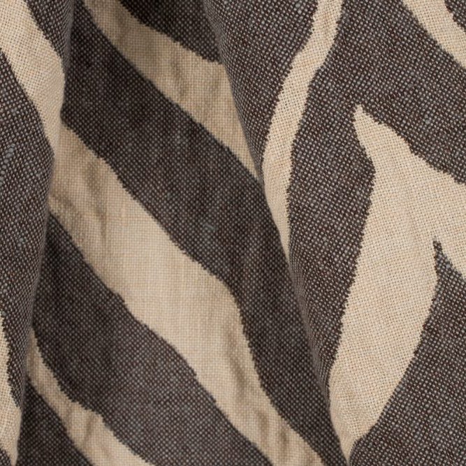 Pienza Okapi Elfenbein/Marron Glacé drapiert – Leinenstoff von C&C Milano