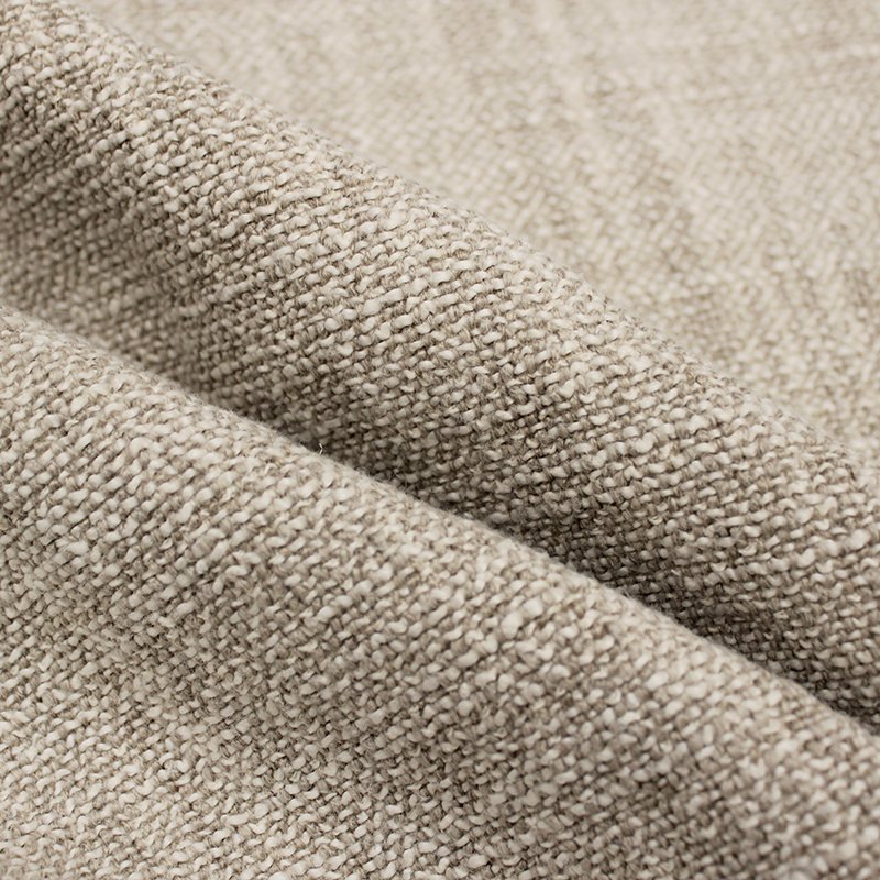 Preview: Rio Salt Pepper drapiert – Leinenstoff von C&C Milano
