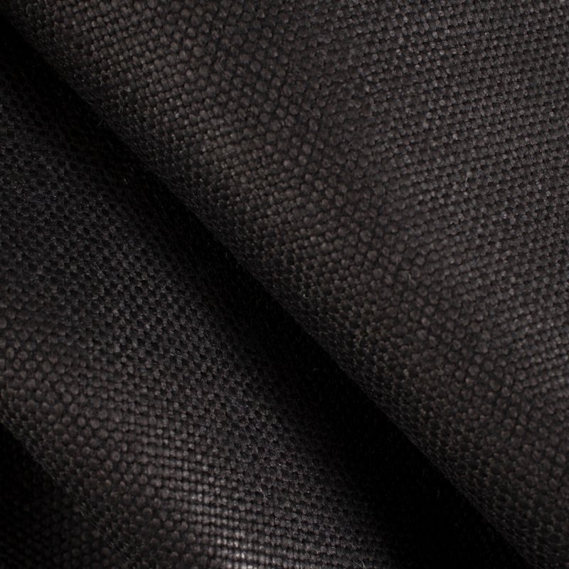Siena Wax Schwarz drapiert – Leinenstoff von C&C Milano