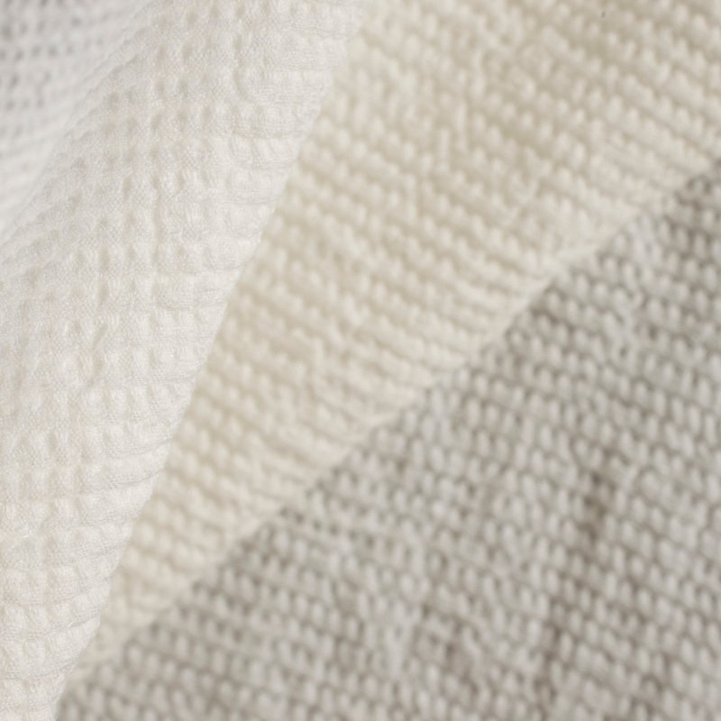 Preview: Wafer Elfenbein drapiert – Leinenstoff von C&C Milano