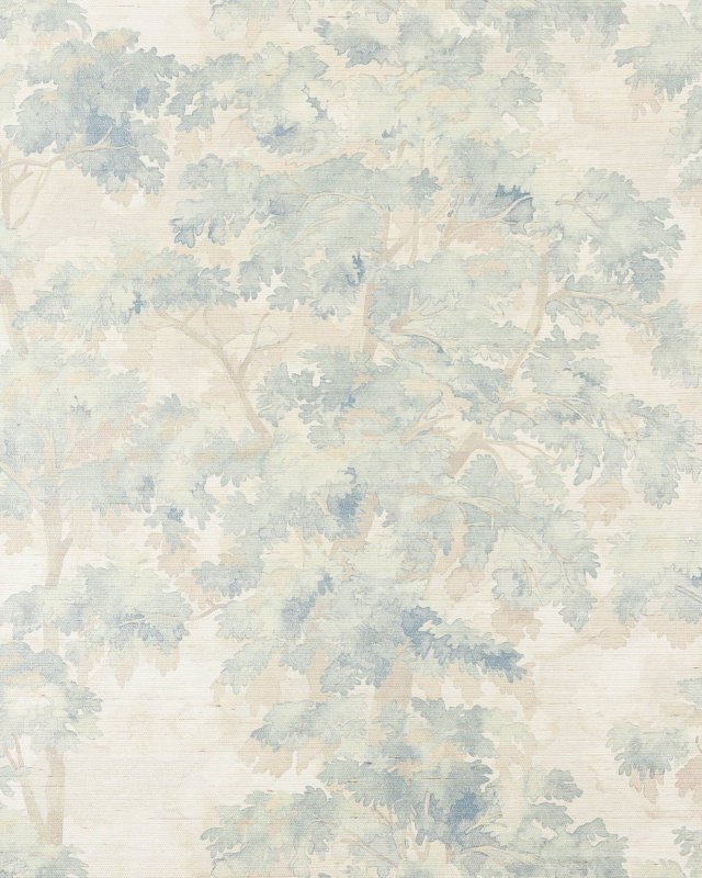 Preview: Arbour Sisal Old Blue – Tapete von Colefax and Fowler