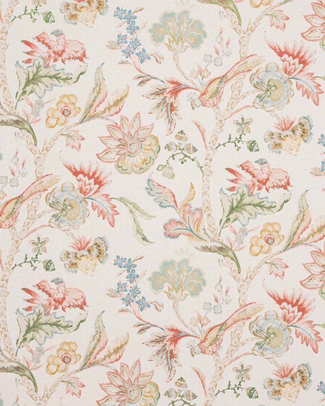 Belvedere Pink/Green – Tapete von Colefax and Fowler