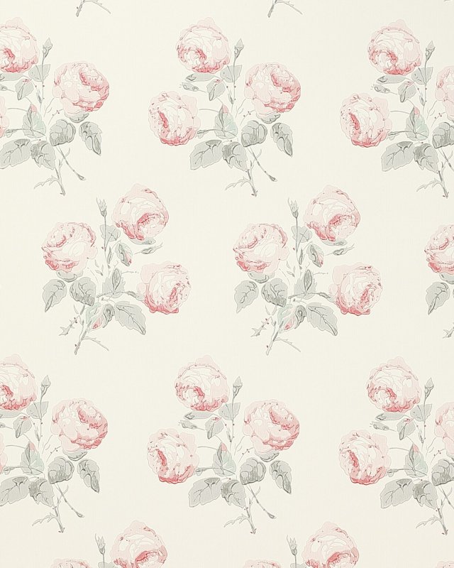 Preview: Bowood Pink/Grey – Tapete von Colefax and Fowler