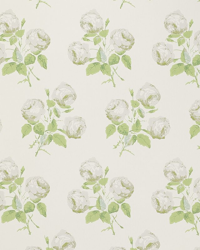 Bowood Silver/Leaf – Tapete von Colefax and Fowler