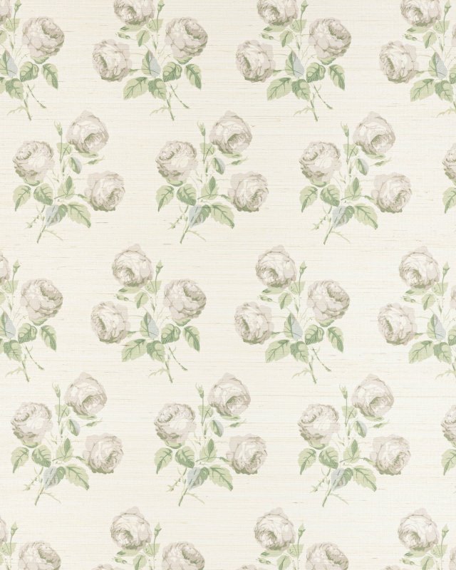 Preview: Bowood Sisal Silver Leaf – Tapete von Colefax and Fowler