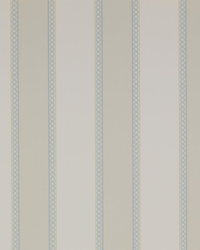 Preview: Chartworth Stripe Blue – Tapete von Colefax and Fowler