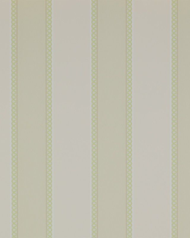 Chartworth Stripe Green – Tapete von Colefax and Fowler