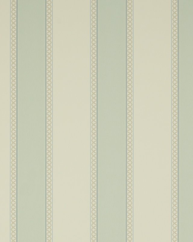 Chartworth Stripe Old Blue – Tapete von Colefax and Fowler