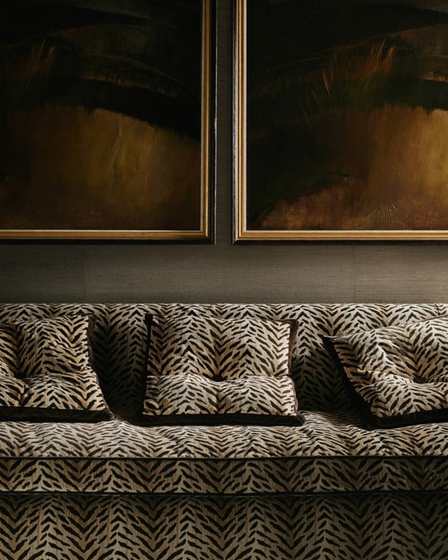 Preview: Grasscloth Tapete von Colefax and Fowler – Ambiente