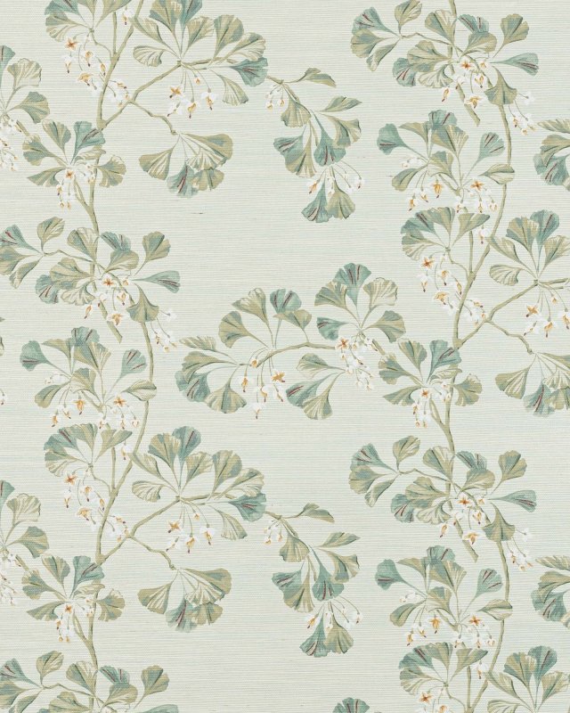 Preview: Greenacre Sisal Aqua – Tapete von Colefax and Fowler