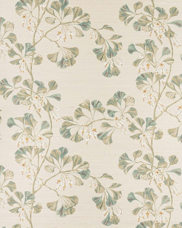 Greenacre Sisal Green – Tapete von Colefax and Fowler