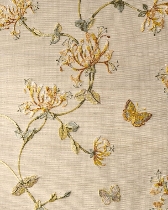 Preview: Honeysuckle Garden Sisal Tapete von Colefax and Fowler – Ambiente