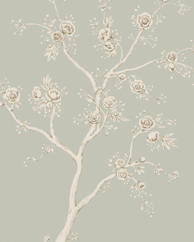 Preview: Lambourne Old Blue – Tapete von Colefax and Fowler