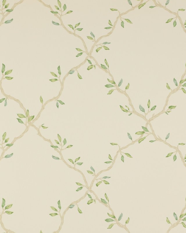 Leaf Trellis Pale Green – Tapete von Colefax and Fowler