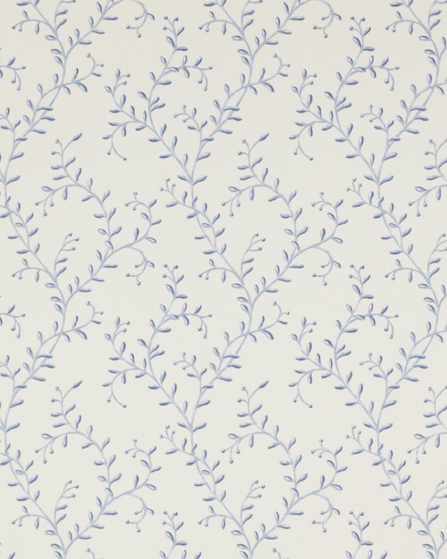 Preview: Leafberry Blue – Tapete von Colefax and Fowler