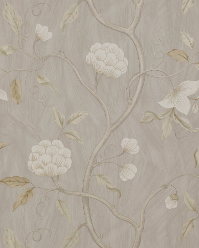 Preview: Snow Tree Silver – Tapete von Colefax and Fowler