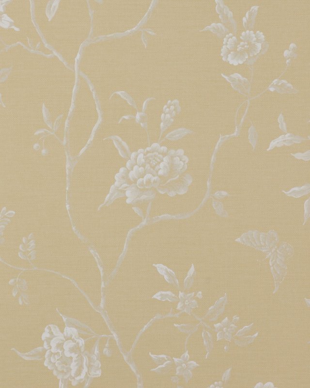 Preview: Swedish Tree Yellow – Tapete von Colefax and Fowler