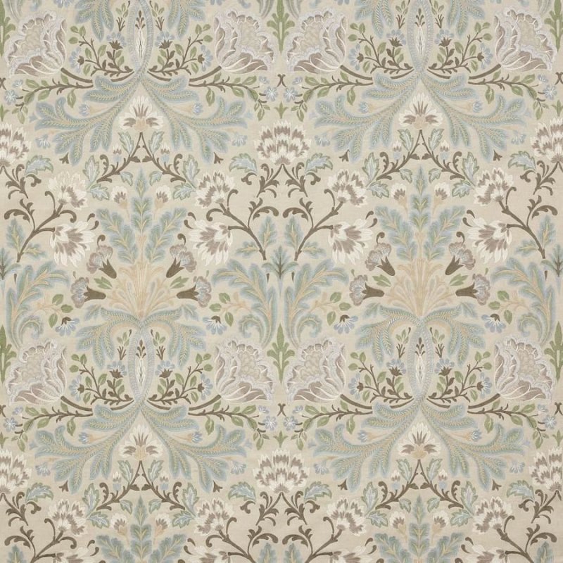 Preview: Acantha Silver – Stoff von Colefax and Fowler