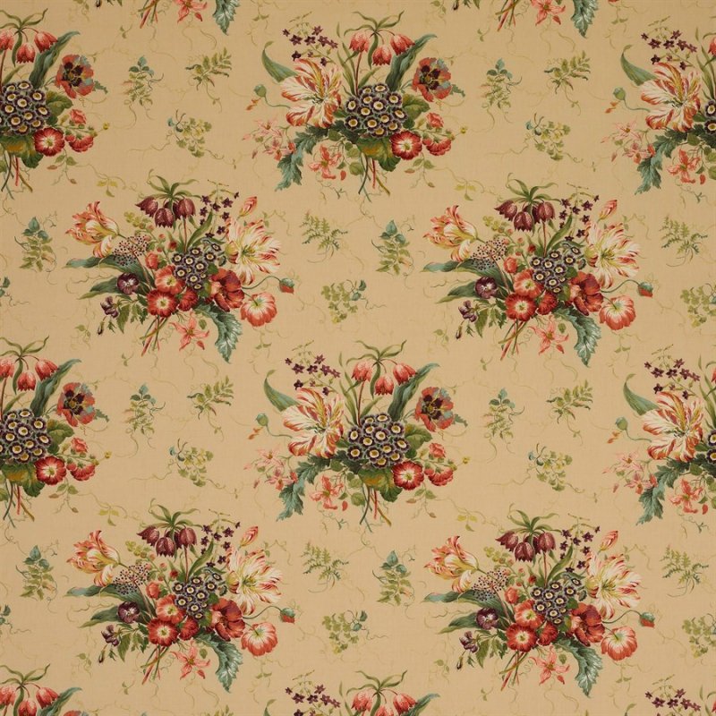 Alicia Linen von Colefax and Fowler in Pink/Sand