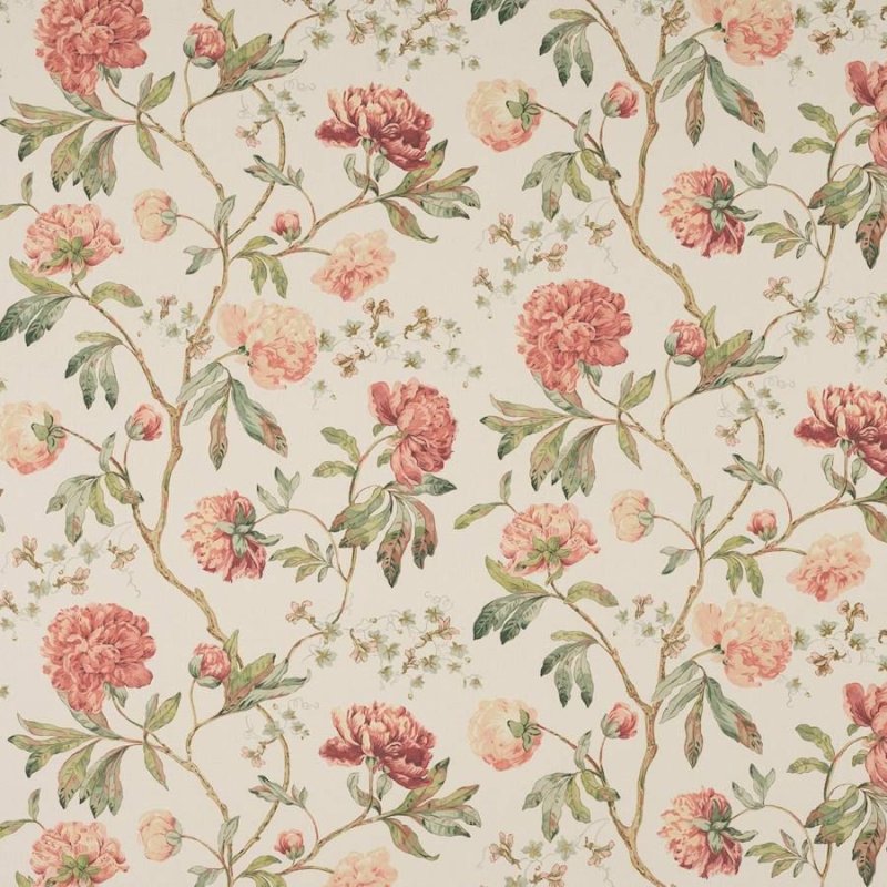 Preview: Alloway Red/Green – Stoff von Colefax and Fowler