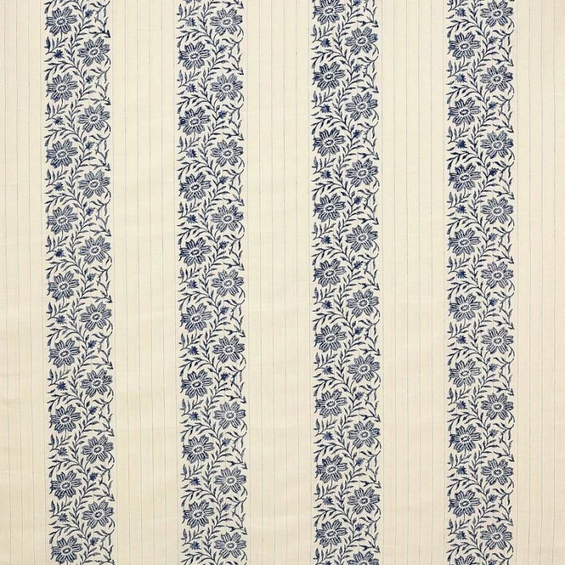 Preview: Alys Navy – Stoff von Colefax and Fowler
