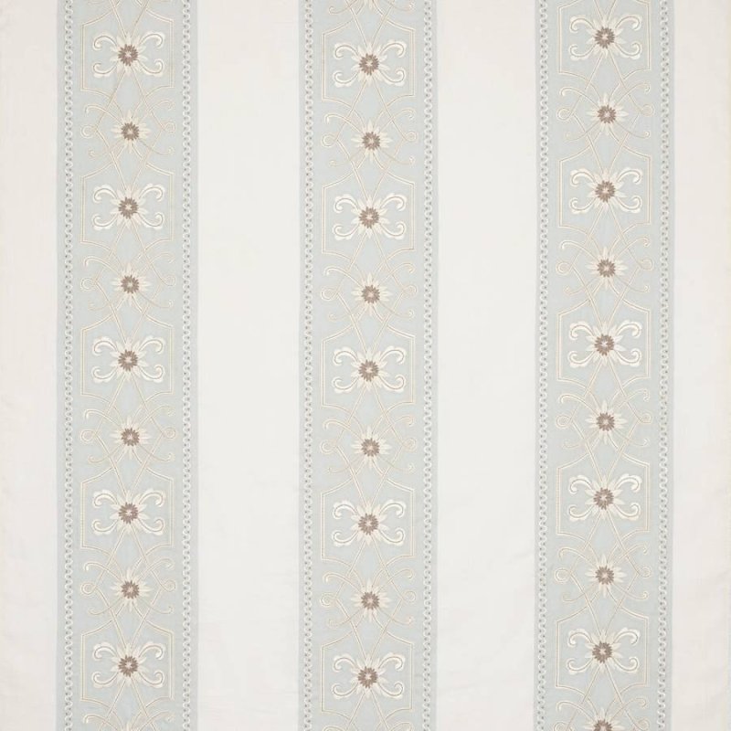 Preview: Amble Stripe Old Blue – Stoff von Colefax and Fowler