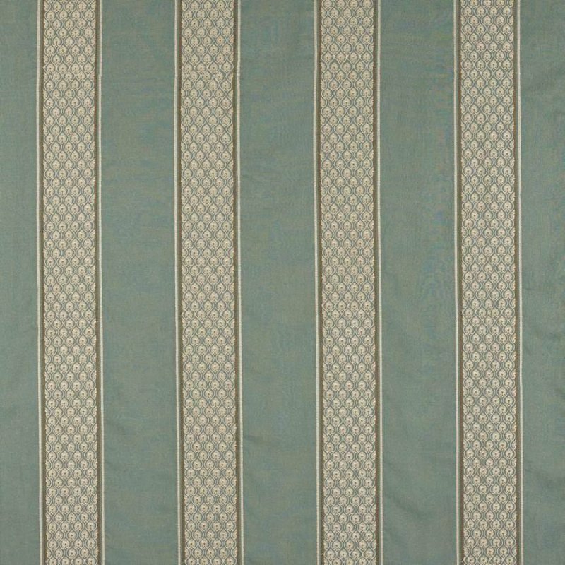 Preview: Andorra Stripe Old Blue – Stoff von Colefax and Fowler