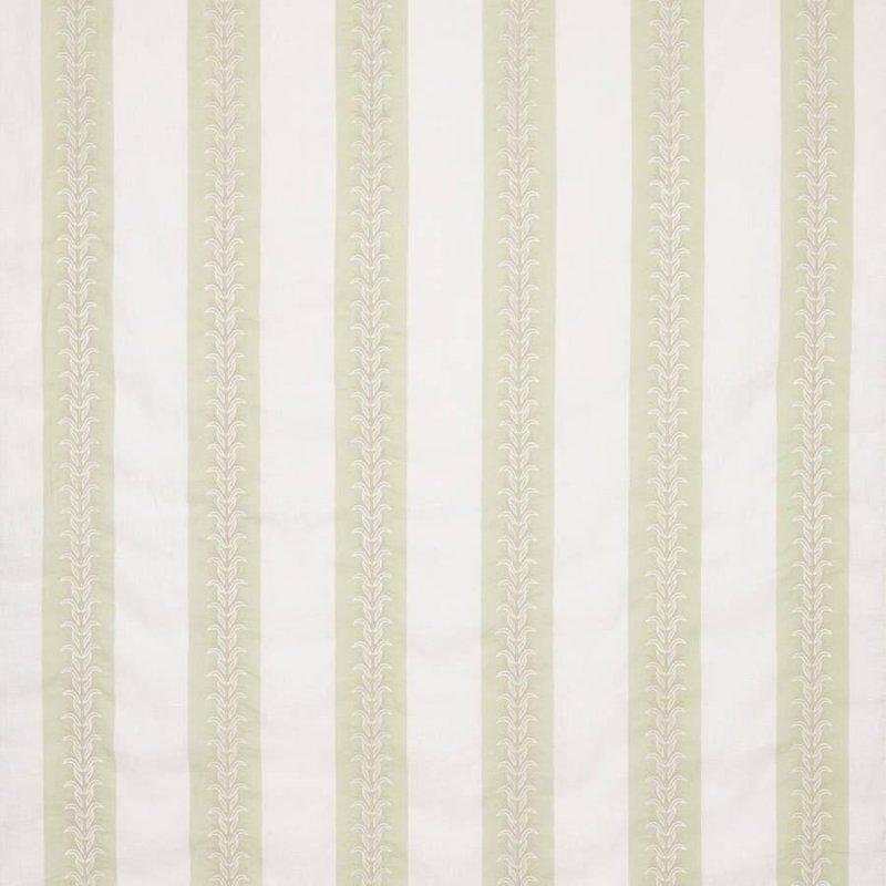 Barton Stripe Leaf Green – Stoff von Colefax and Fowler