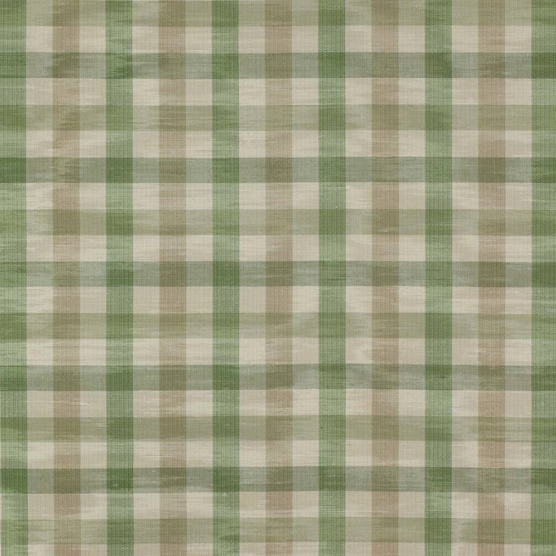 Belgrave Check von Colefax and Fowler in Green/Beige