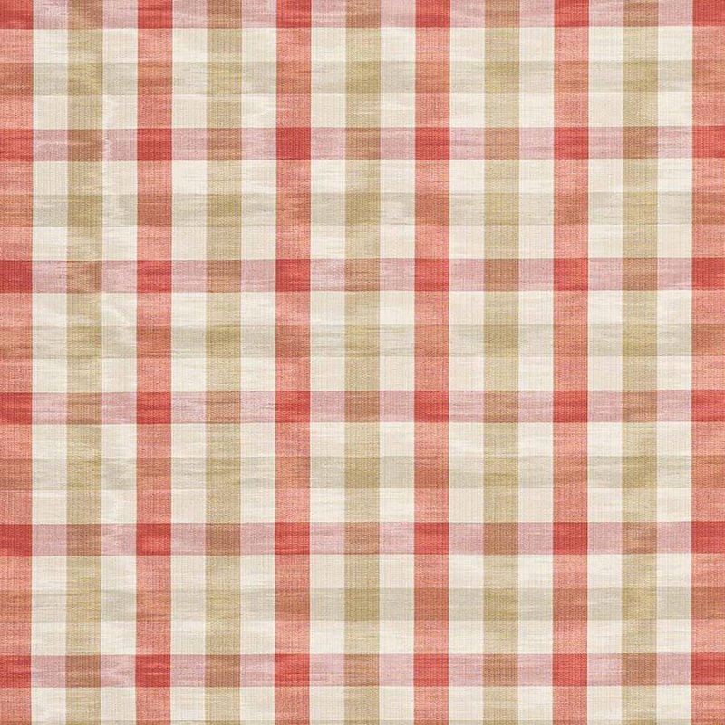 Belgrave Check von Colefax and Fowler in Red/Sand