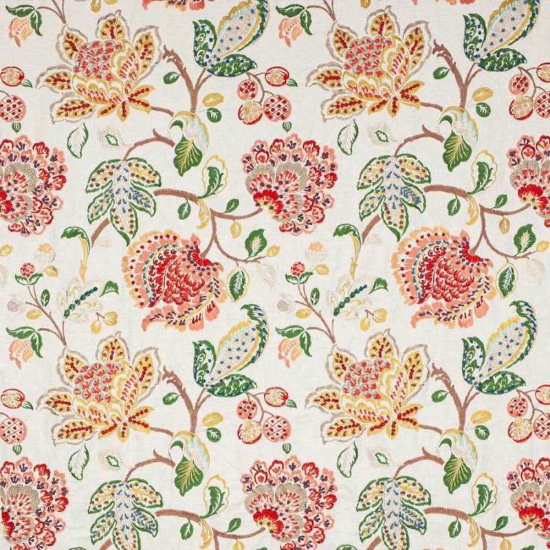 Preview: Braganza von Colefax and Fowler in Red/Green