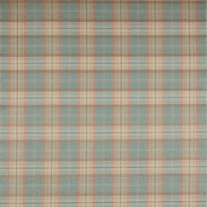 Preview: Carrick Plaid von Colefax and Fowler in Jade/Tomato